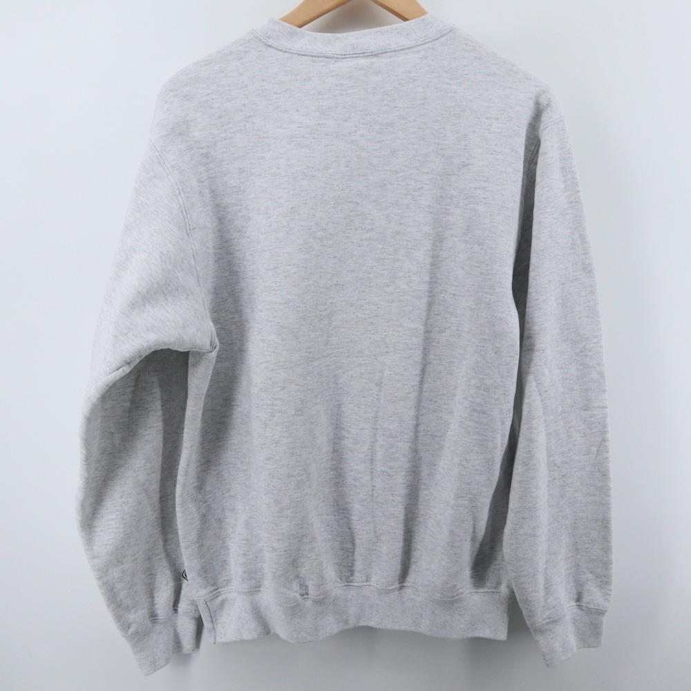 Petals and Peacocks Sweatshirt Mens Medium Floral Butterfly Gray Modern Good - Picture 5 of 7